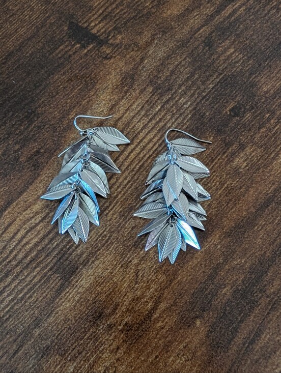 Stitch Fix Jewelry - Silver Leaf Cascade Earrings - Women Jewelry Earrings